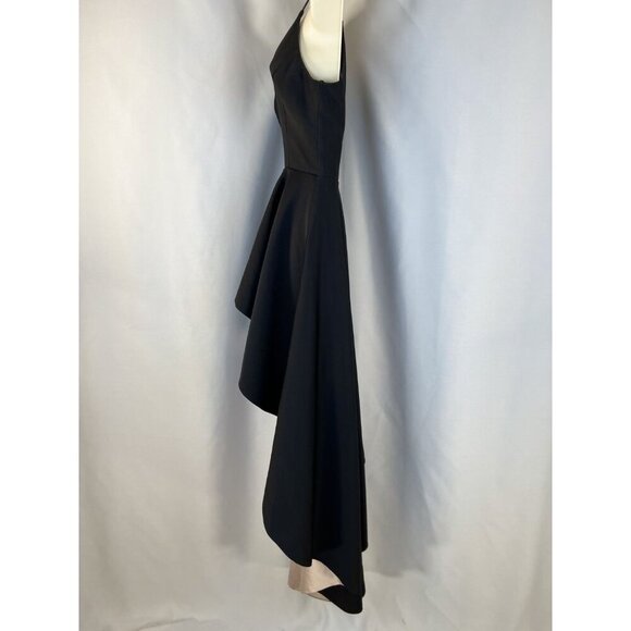 Nha Khanh Black Soft Pink Hi-Lo Formal Gown $890 - Picture 9 of 16